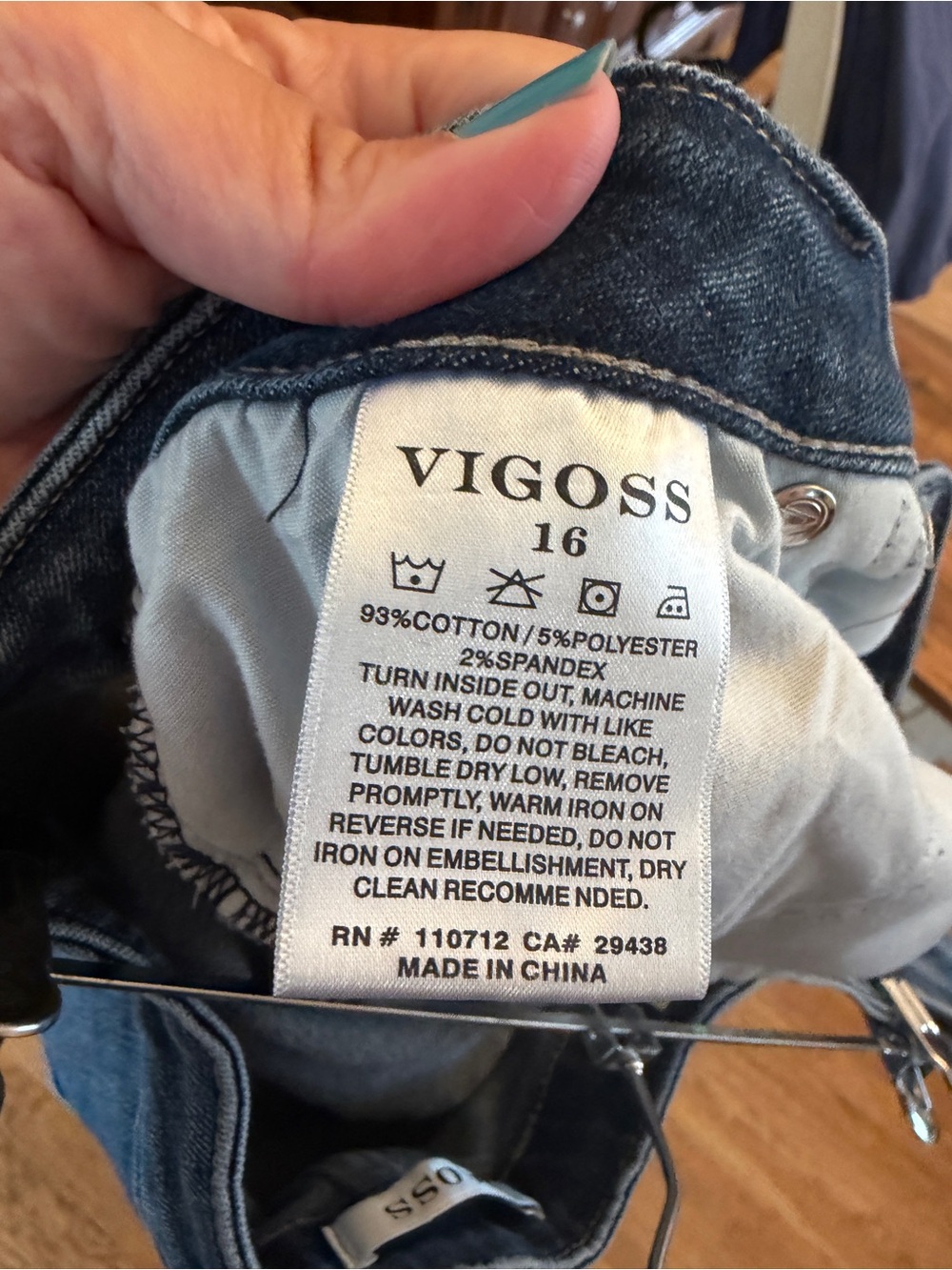 Vigoss Medium Blue Straight Leg Jeans - Picture 7 of 7